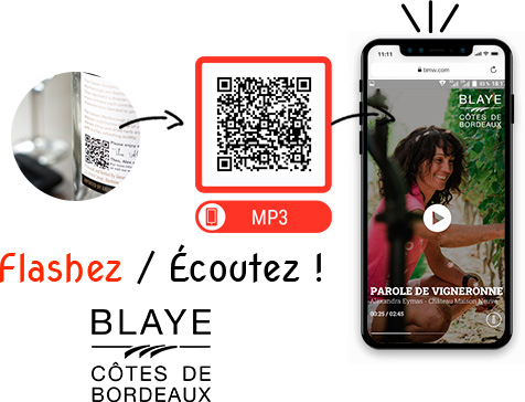 QRcast : diffusion de ballade sonore - Blaye côtes de Bordeaux