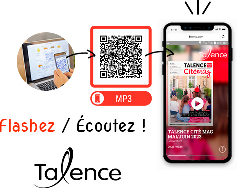 QRcast : diffusion de magazine - Talence Citémag